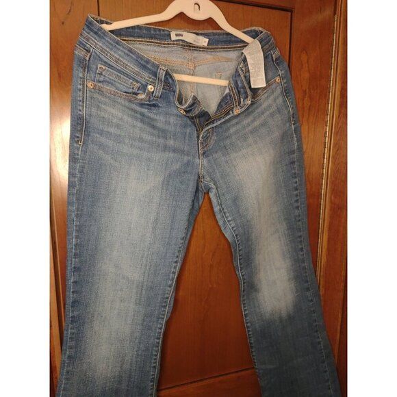 Levi’s 529 Curvy Boot Cut Distressed Flap Pocket Jeans Women’s Sz 10 32X30 - Picture 1 of 2